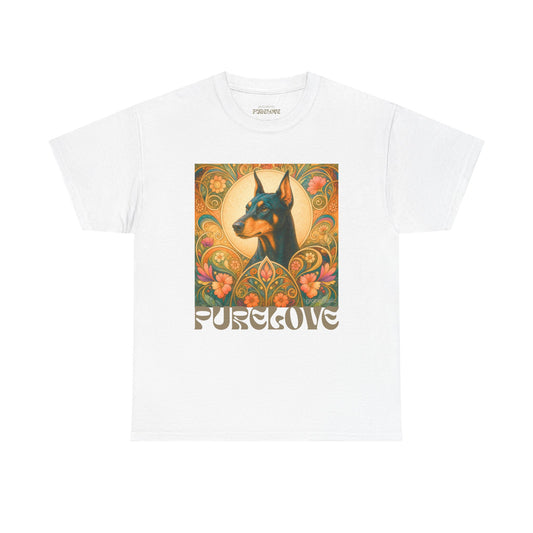 Doberman Vintage Graphic T-shirt - Unisex Cotton Tee for Dog Lovers