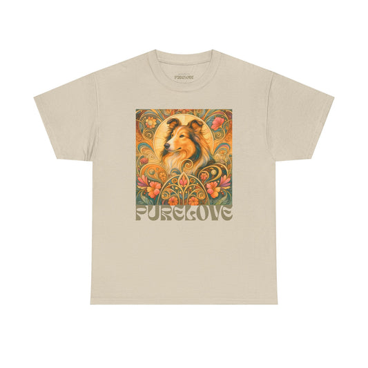 Collie Vintage Graphic T-shirt - Unisex Cotton Tee for Dog Lovers