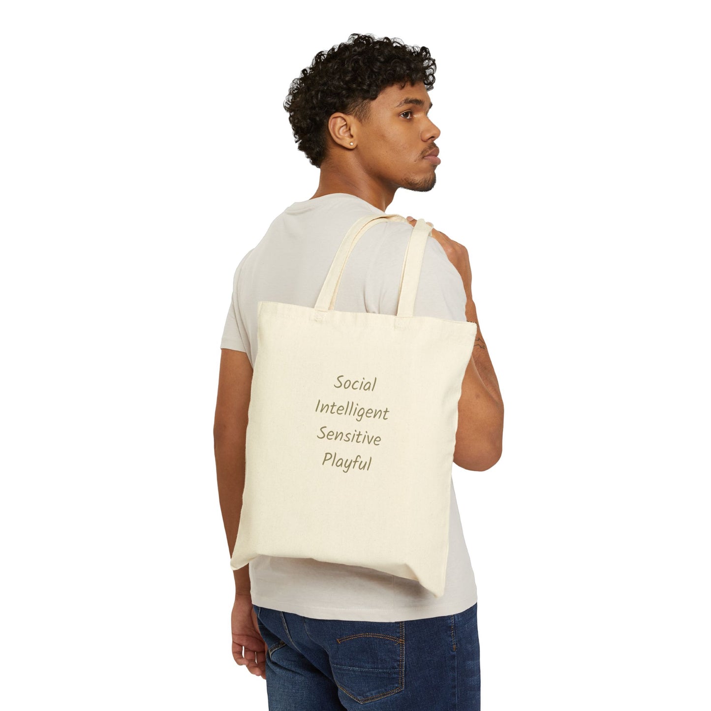 Red Goldendoodle Vintage Dog Lovers Cotton Canvas Tote Bag - Unique, Artistic, Durable