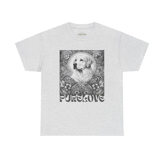 Labrador Vintage Unisex Cotton Tee for Dog Lovers (Black & White)