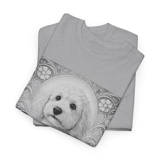 Goldendoodle (Groodle) Vintage Graphic T-Shirt – Unisex Cotton Tee for Dog Lovers (Black & White)