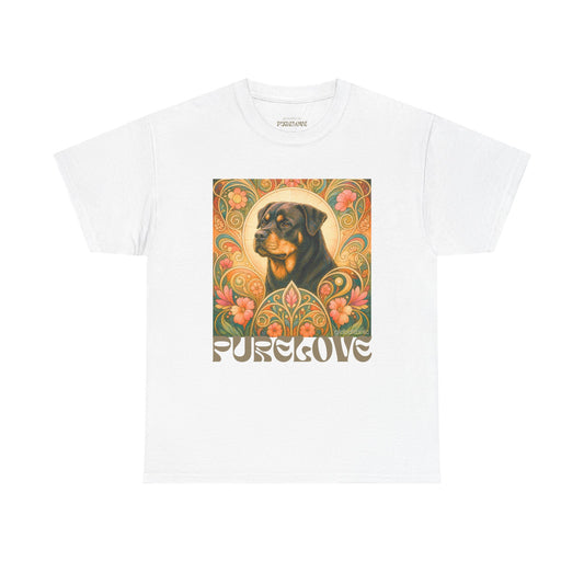 Rottweiler Buddha Vintage Graphic T-Shirt – Unisex Cotton Tee for Dog Lovers