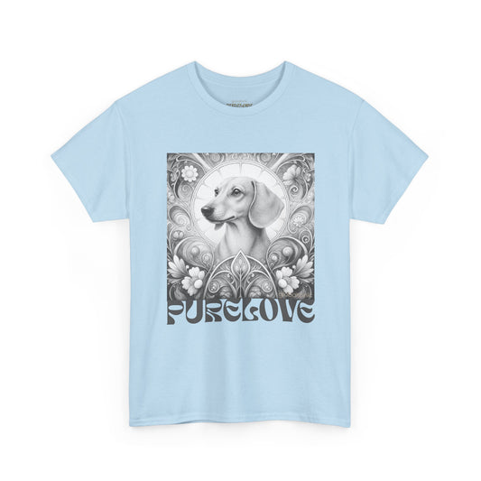 Dachshund Vintage Unisex Cotton Tee for Dog Lovers (Black & White)