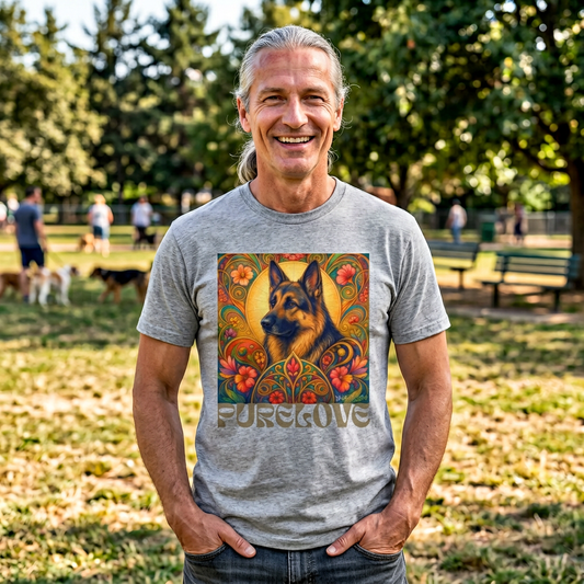 German Shepherd Vintage Graphic T-Shirt – Unisex Cotton Tee for Dog Lovers