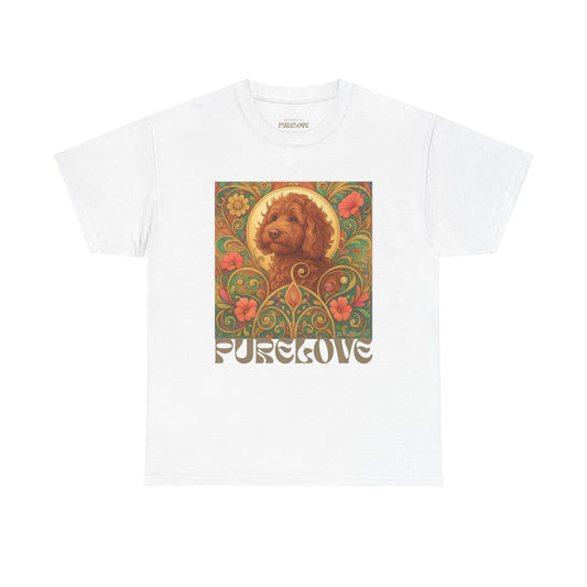 Red Cavapoo (Cavoodle) Vintage Graphic T-Shirt – Unisex Cotton Tee for Dog Lovers