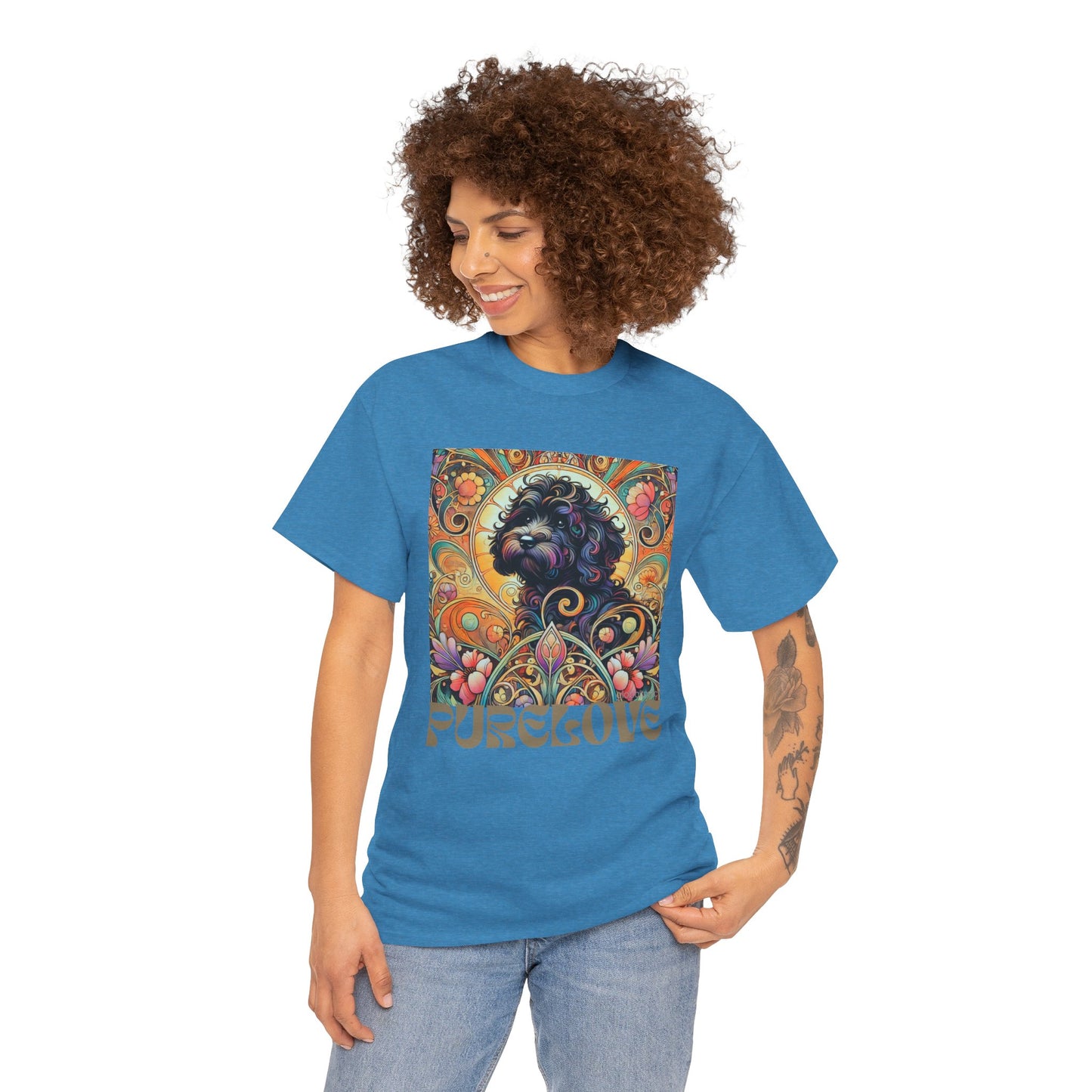 Black Cavapoo (Cavoodle) Vintage Graphic T-Shirt – Unisex Cotton Tee for Dog Lovers
