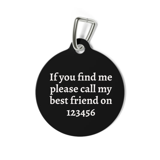 Black Cavapoo (Cavoodle) Dog Tag - Vintage Design Gift for Dog Lovers & Pet Owners