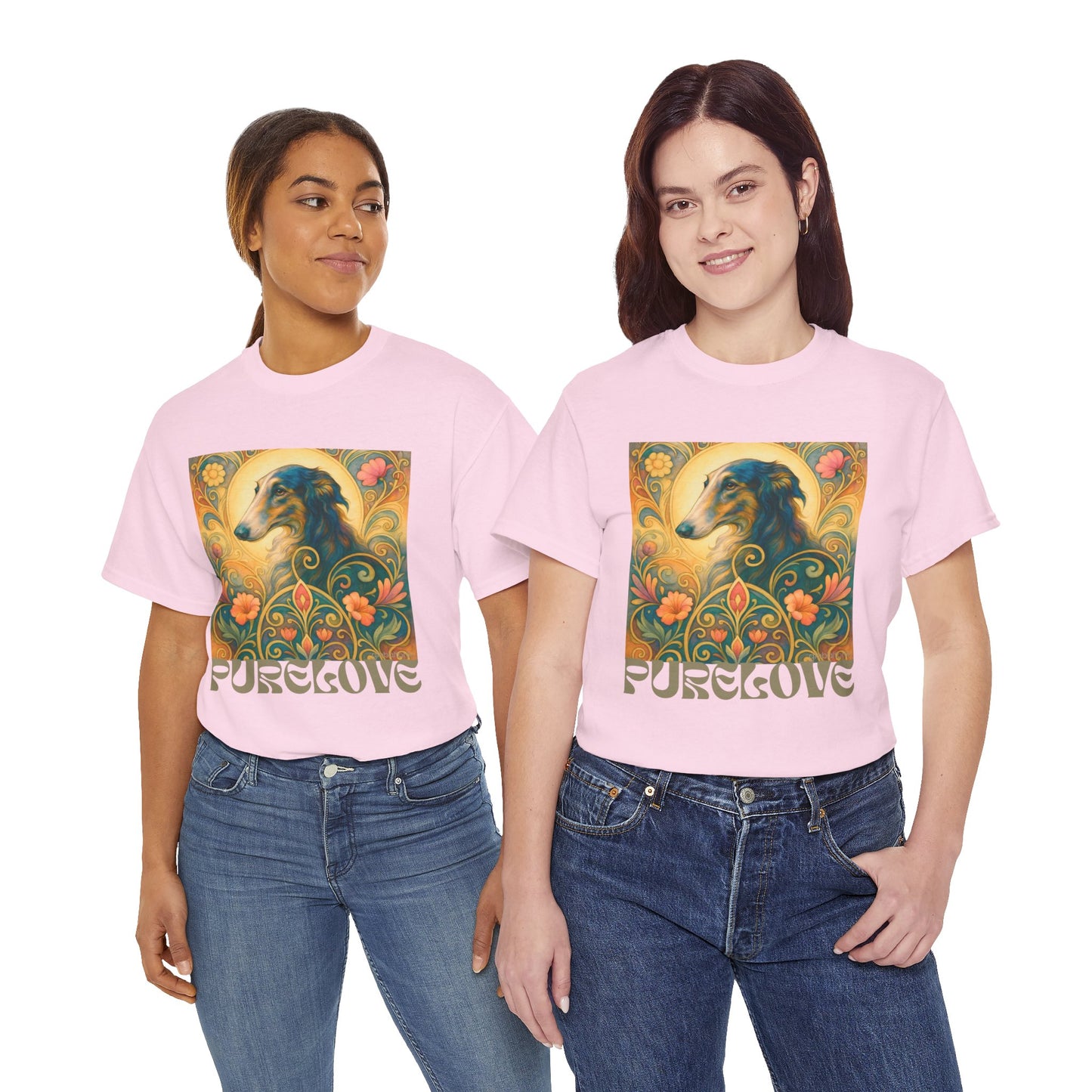 Borzoi Vintage Graphic T-Shirt – Unisex Cotton Tee for Dog Lovers