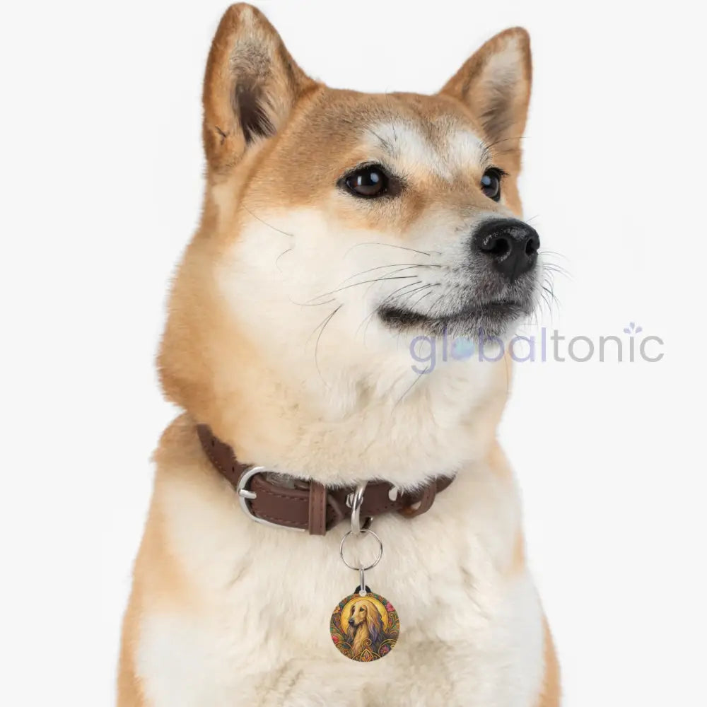 Afghan Dog Tag Vintage Design Gift for Dog Lovers 1’’ Pets