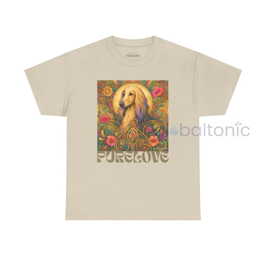 Afghan Vintage Graphic T-Shirt – Unisex Cotton Tee for Dog Lovers Sand / S T-Shirt
