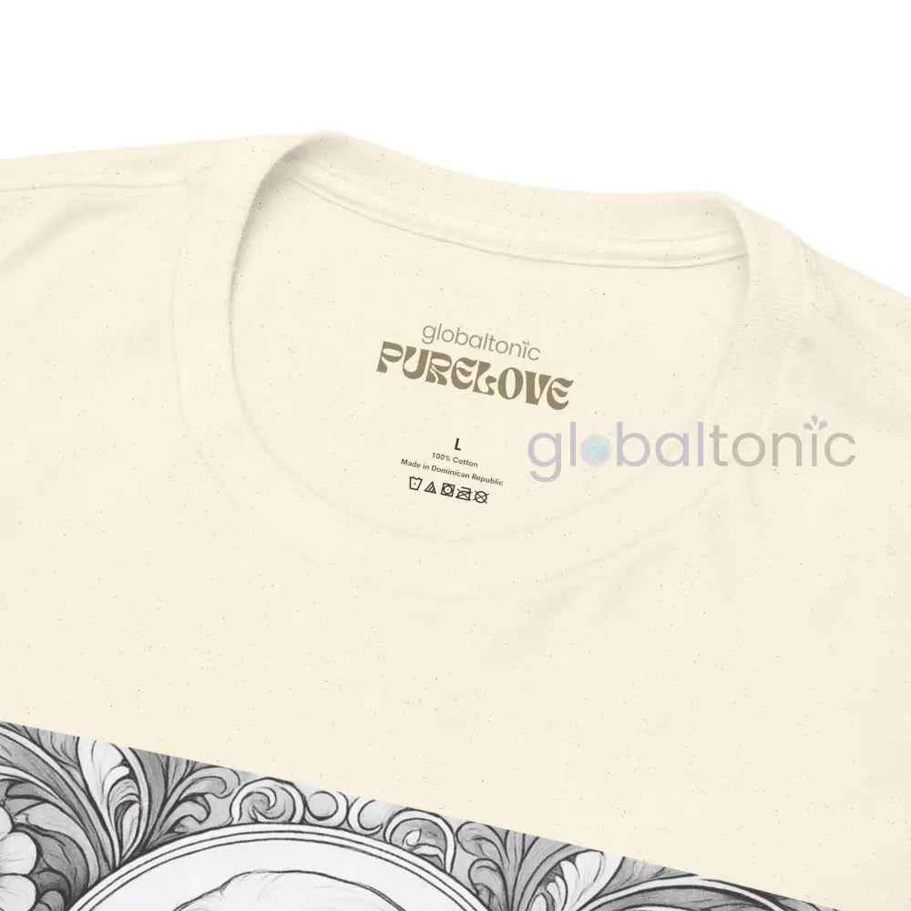 Afghan Vintage Unisex Cotton Tee for Dog Lovers (Black & White) T-Shirt