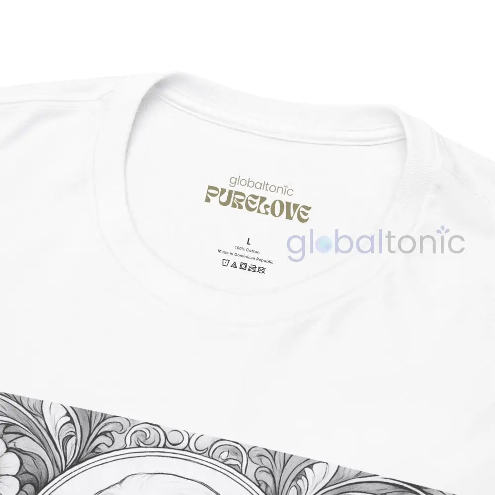 Afghan Vintage Unisex Cotton Tee for Dog Lovers (Black & White) T-Shirt