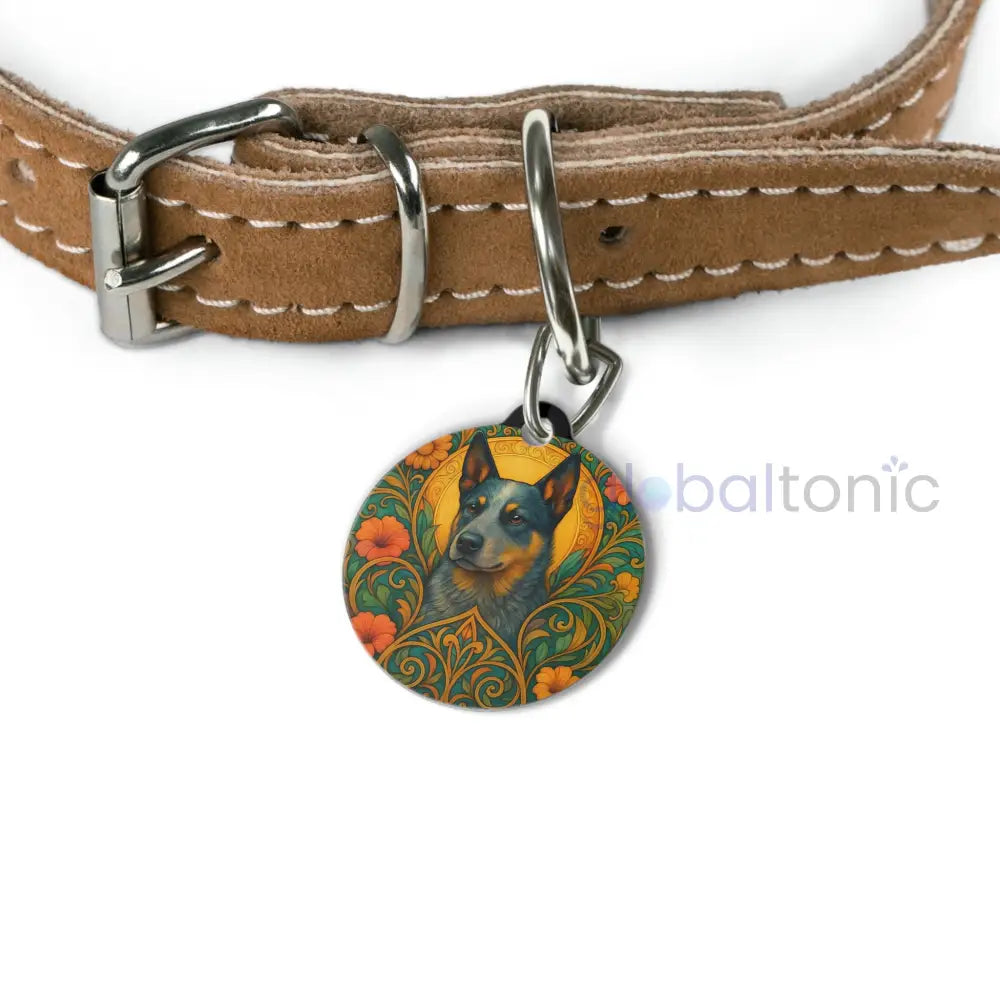Australian Blue Heeler Dog Tag - Vintage Design Gift for Dog Lovers & Pet Owners 1’’ Pets