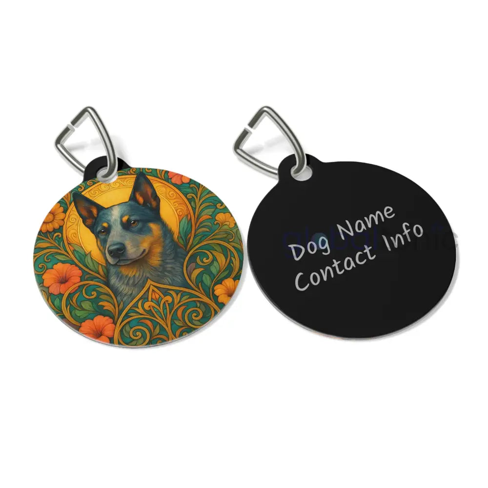 Australian Blue Heeler Dog Tag - Vintage Design Gift for Dog Lovers & Pet Owners 1’’ Pets