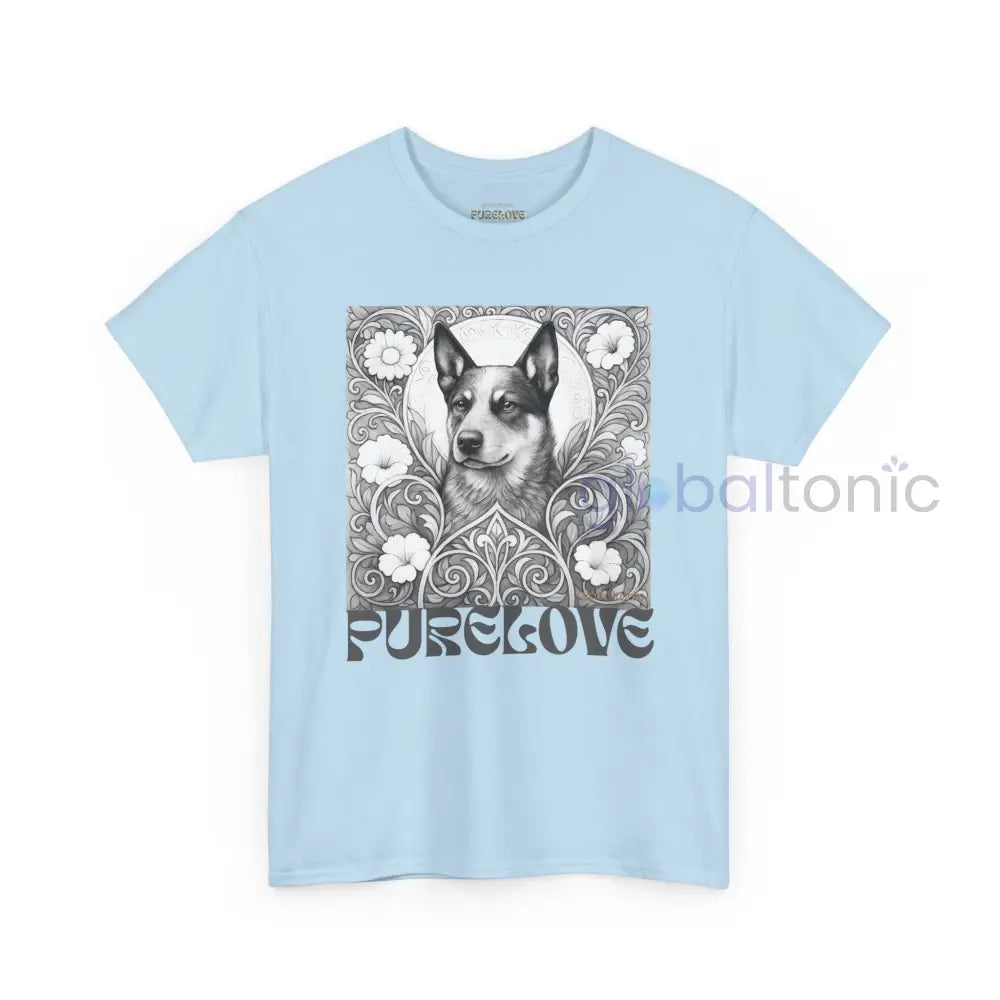 Australian Blue Heeler Vintage Unisex Cotton Tee for Dog Lovers (Black & White) T-Shirt
