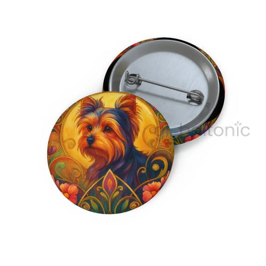 Australian Terrier Dog Pin Button - Vintage Design Gift for Dog Lovers & Pet Owners 1.25’’ Accessories