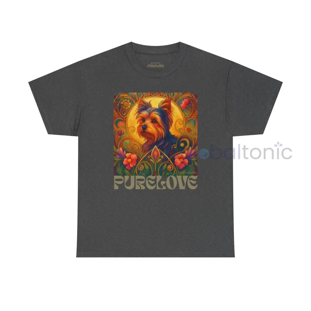 Australian Terrier Vintage Graphic T-Shirt – Unisex Cotton Tee for Dog Lovers Dark Heather / S T-Shirt