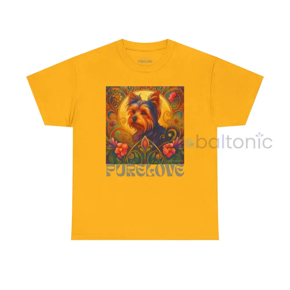 Australian Terrier Vintage Graphic T-Shirt – Unisex Cotton Tee for Dog Lovers Gold / S T-Shirt