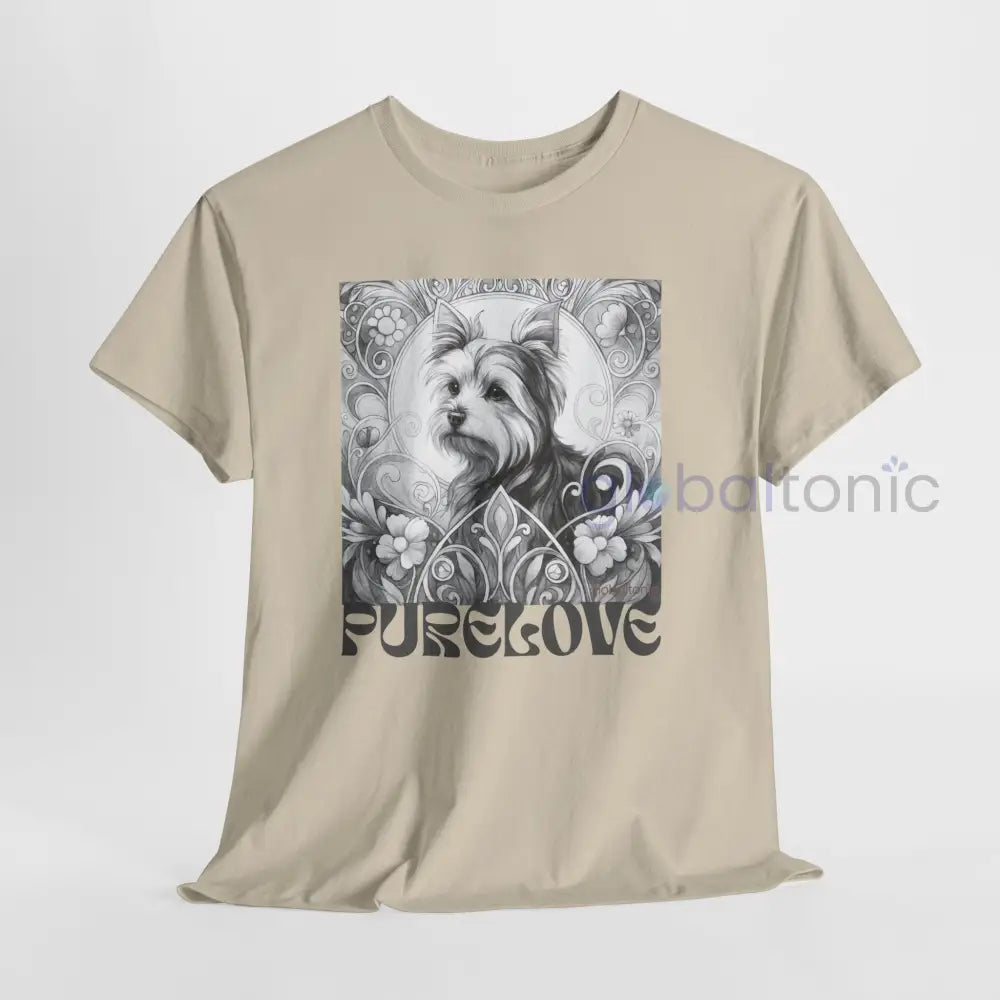 Australian Terrier Vintage Unisex Cotton Tee for Dog Lovers (Black & White) T-Shirt