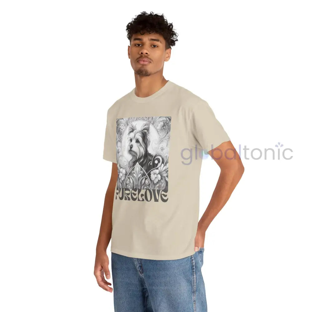 Australian Terrier Vintage Unisex Cotton Tee for Dog Lovers (Black & White) T-Shirt