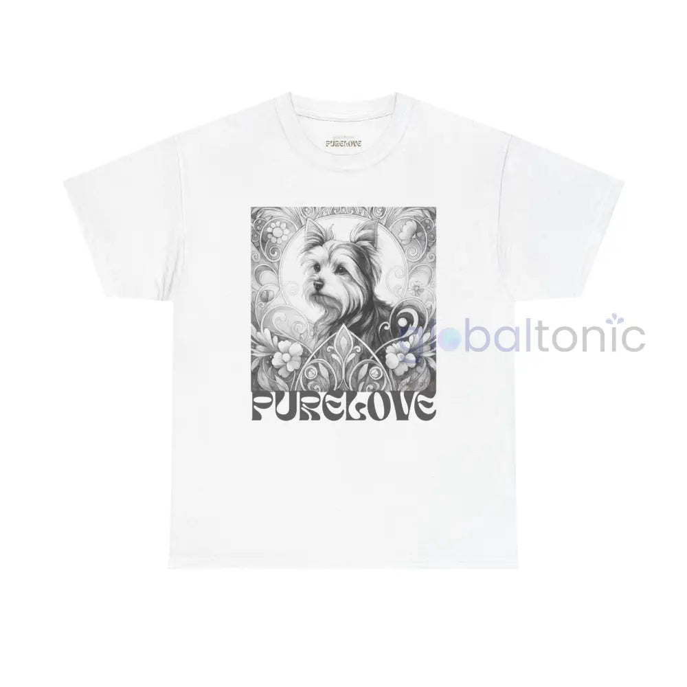 Australian Terrier Vintage Unisex Cotton Tee for Dog Lovers (Black & White) T-Shirt