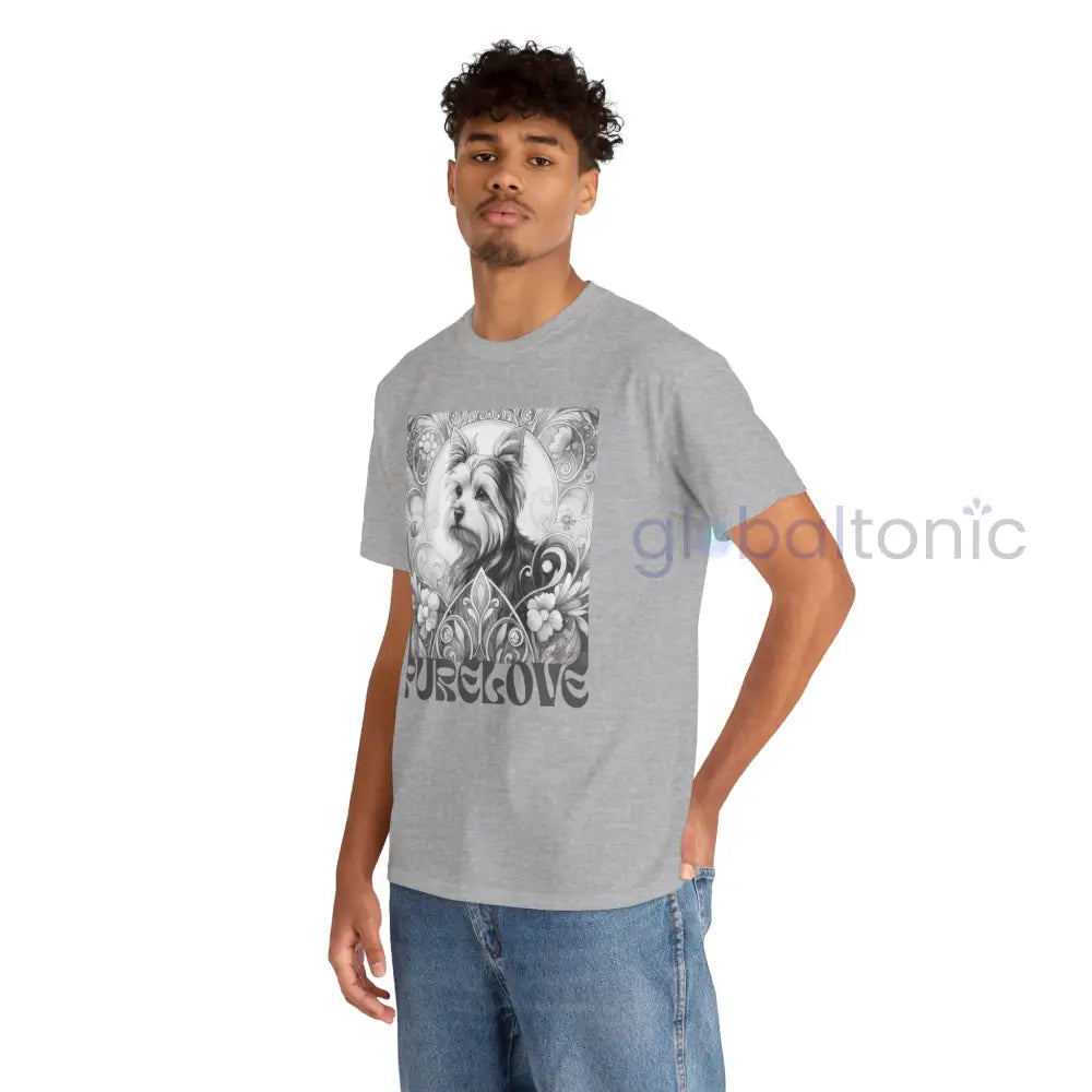 Australian Terrier Vintage Unisex Cotton Tee for Dog Lovers (Black & White) T-Shirt