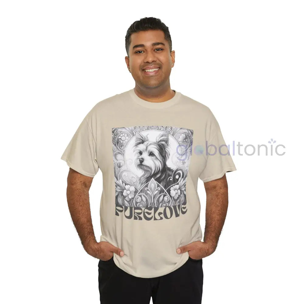 Australian Terrier Vintage Unisex Cotton Tee for Dog Lovers (Black & White) T-Shirt
