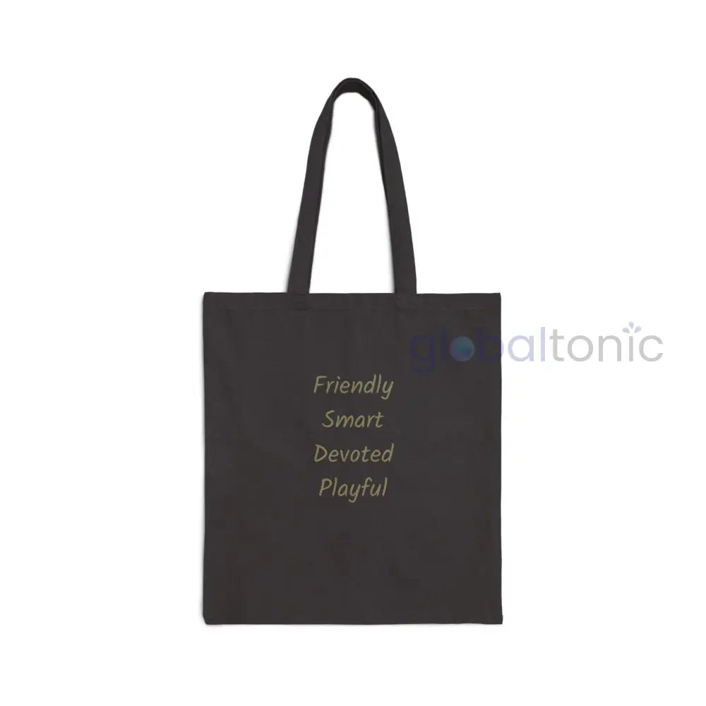 Black Cavoodle Cockapoo Vintage Dog Lovers Cotton Canvas Tote Bag - Unique Artistic Durable Bags