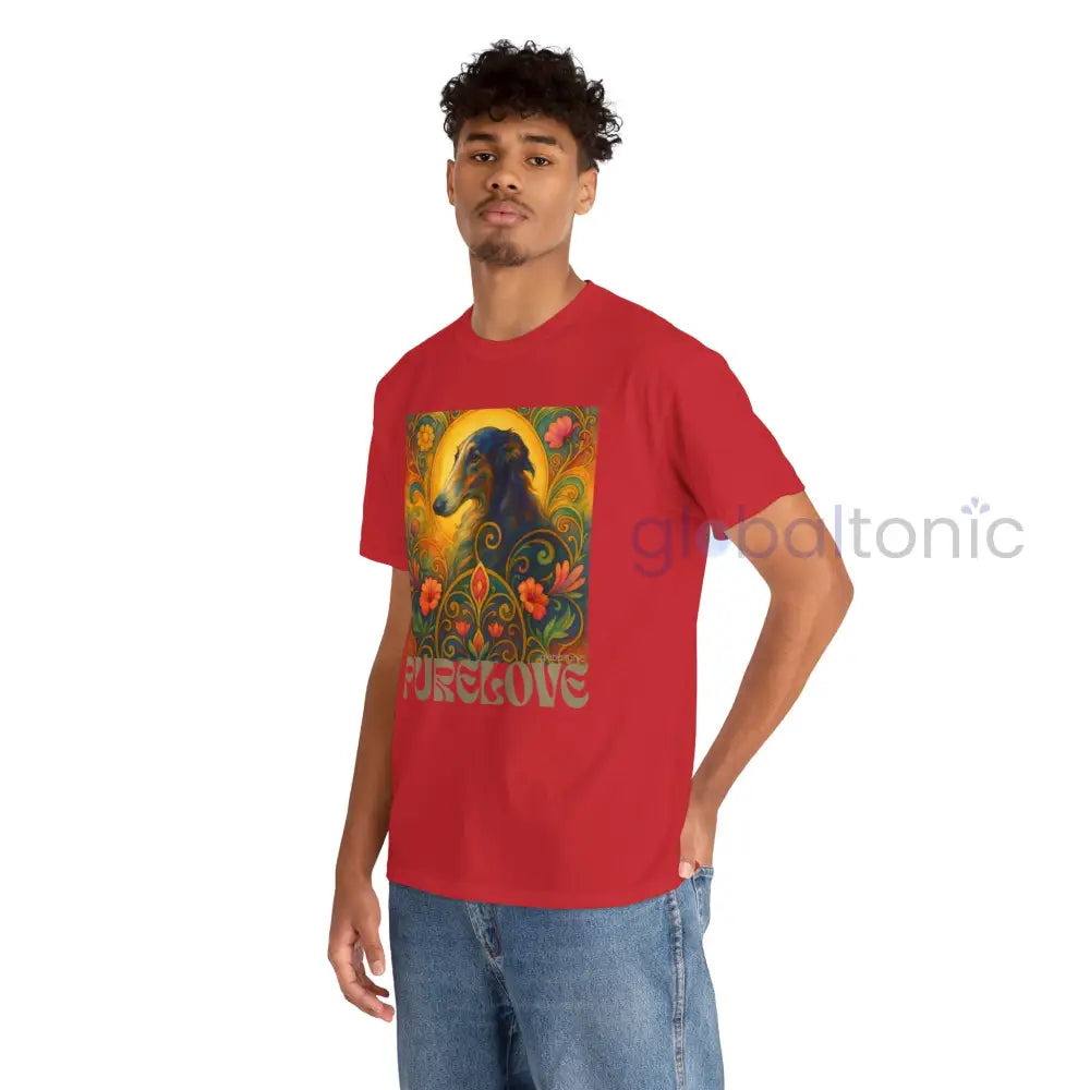 Borzoi Vintage Graphic T-Shirt – Unisex Cotton Tee for Dog Lovers T-Shirt