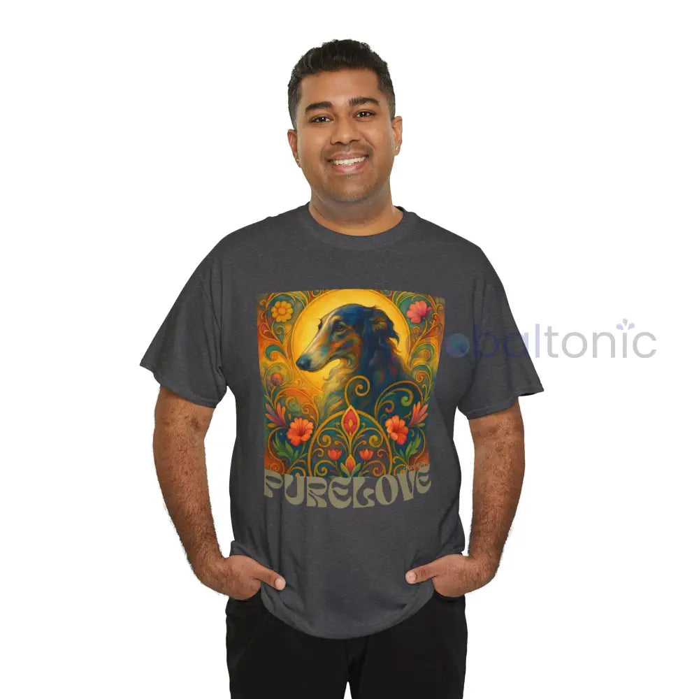 Borzoi Vintage Graphic T-Shirt – Unisex Cotton Tee for Dog Lovers T-Shirt