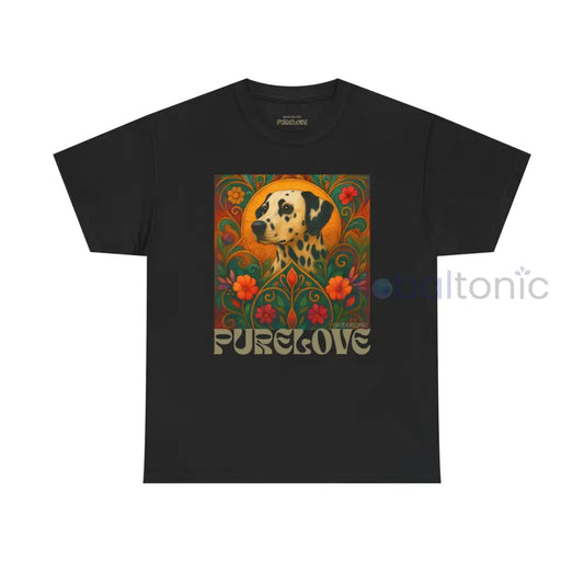 Dalmatian Vintage Graphic T-shirt - Unisex Cotton Tee for Dog Lovers Black / S T-Shirt
