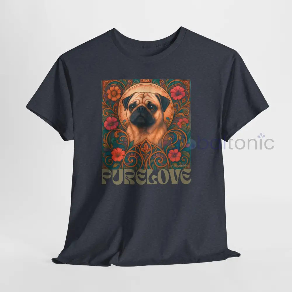 Pug Vintage Graphic T-Shirt – Unisex Cotton Tee for Dog Lovers T-Shirt