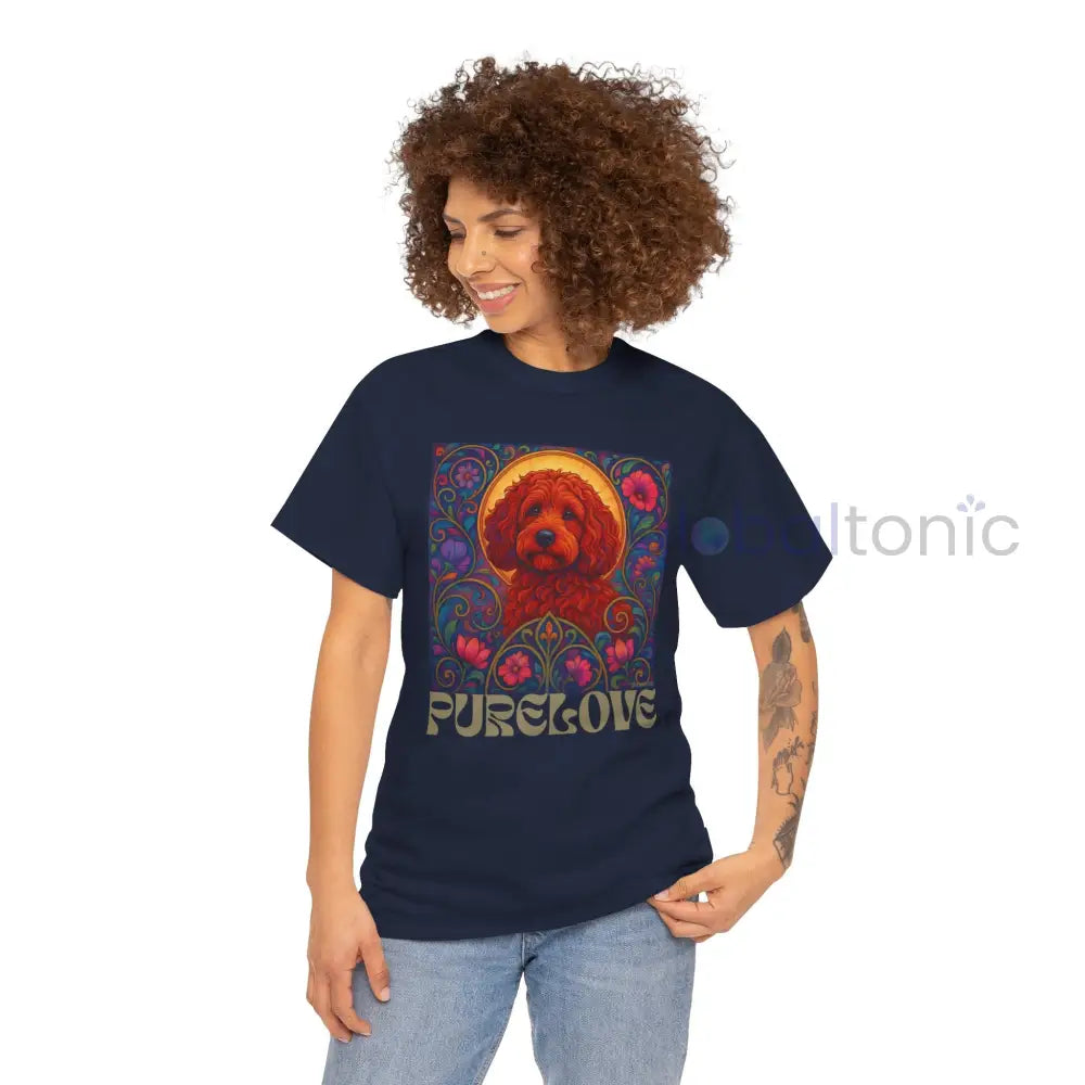 Red Cockapoo (Spoodle) Vintage Graphic T-Shirt – Unisex Cotton Tee for Dog Lovers T-Shirt