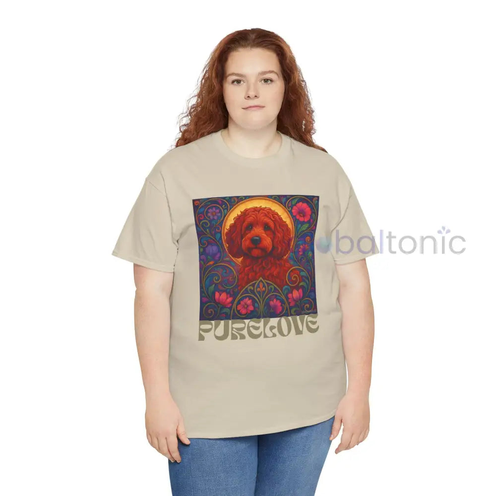 Red Cockapoo (Spoodle) Vintage Graphic T-Shirt – Unisex Cotton Tee for Dog Lovers T-Shirt