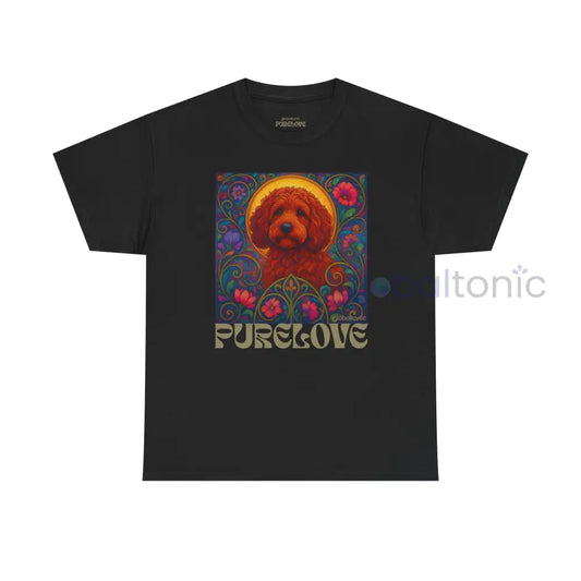 Red Cockapoo (Spoodle) Vintage Graphic T-Shirt – Unisex Cotton Tee for Dog Lovers Black / S T-Shirt