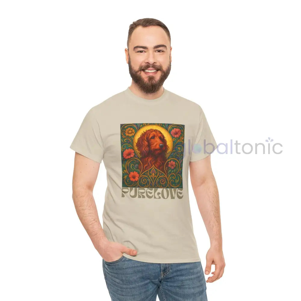 Red Goldendoodle (Groodle) Vintage Graphic T-Shirt – Unisex Cotton Tee for Dog Lovers T-Shirt