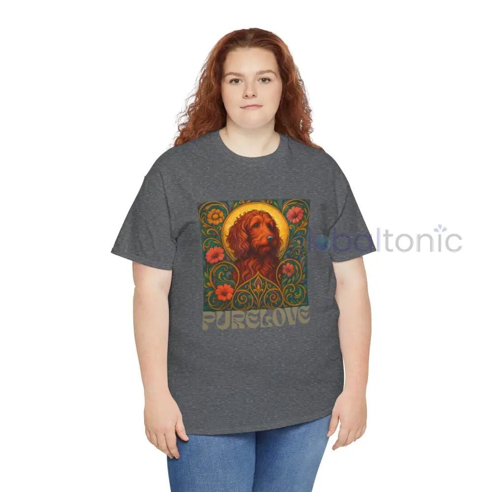 Red Goldendoodle (Groodle) Vintage Graphic T-Shirt – Unisex Cotton Tee for Dog Lovers T-Shirt