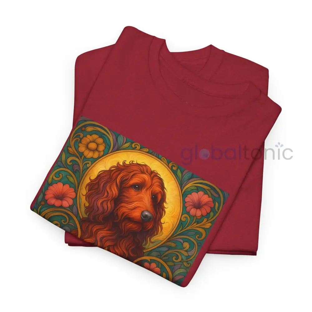 Red Goldendoodle (Groodle) Vintage Graphic T-Shirt – Unisex Cotton Tee for Dog Lovers T-Shirt