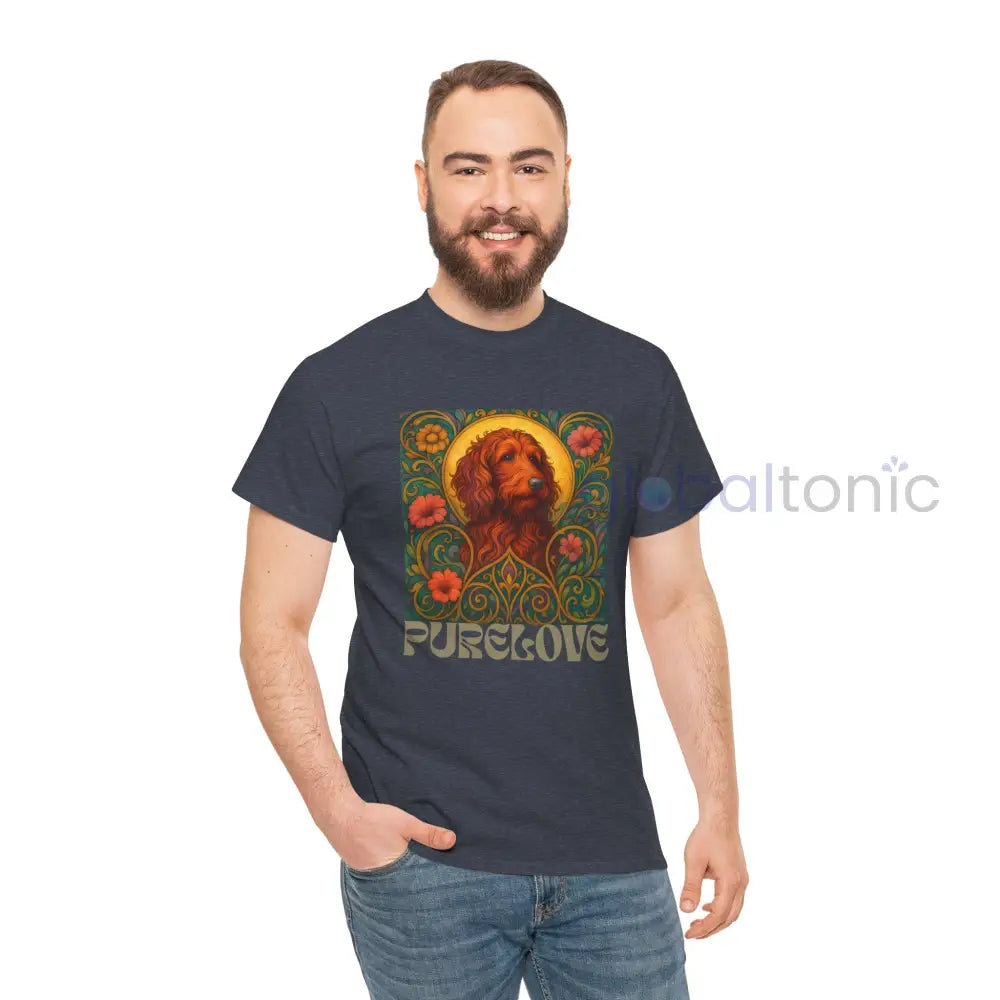 Red Goldendoodle (Groodle) Vintage Graphic T-Shirt – Unisex Cotton Tee for Dog Lovers T-Shirt