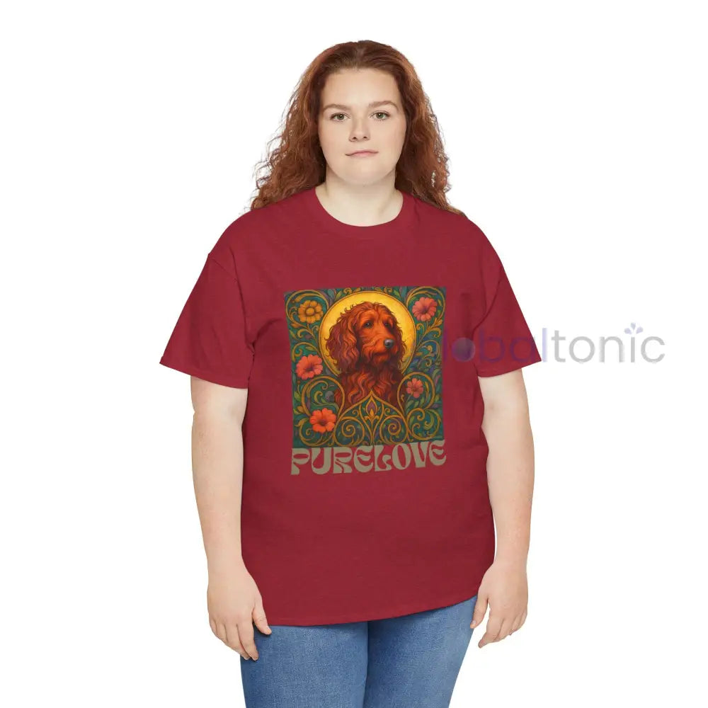 Red Goldendoodle (Groodle) Vintage Graphic T-Shirt – Unisex Cotton Tee for Dog Lovers T-Shirt