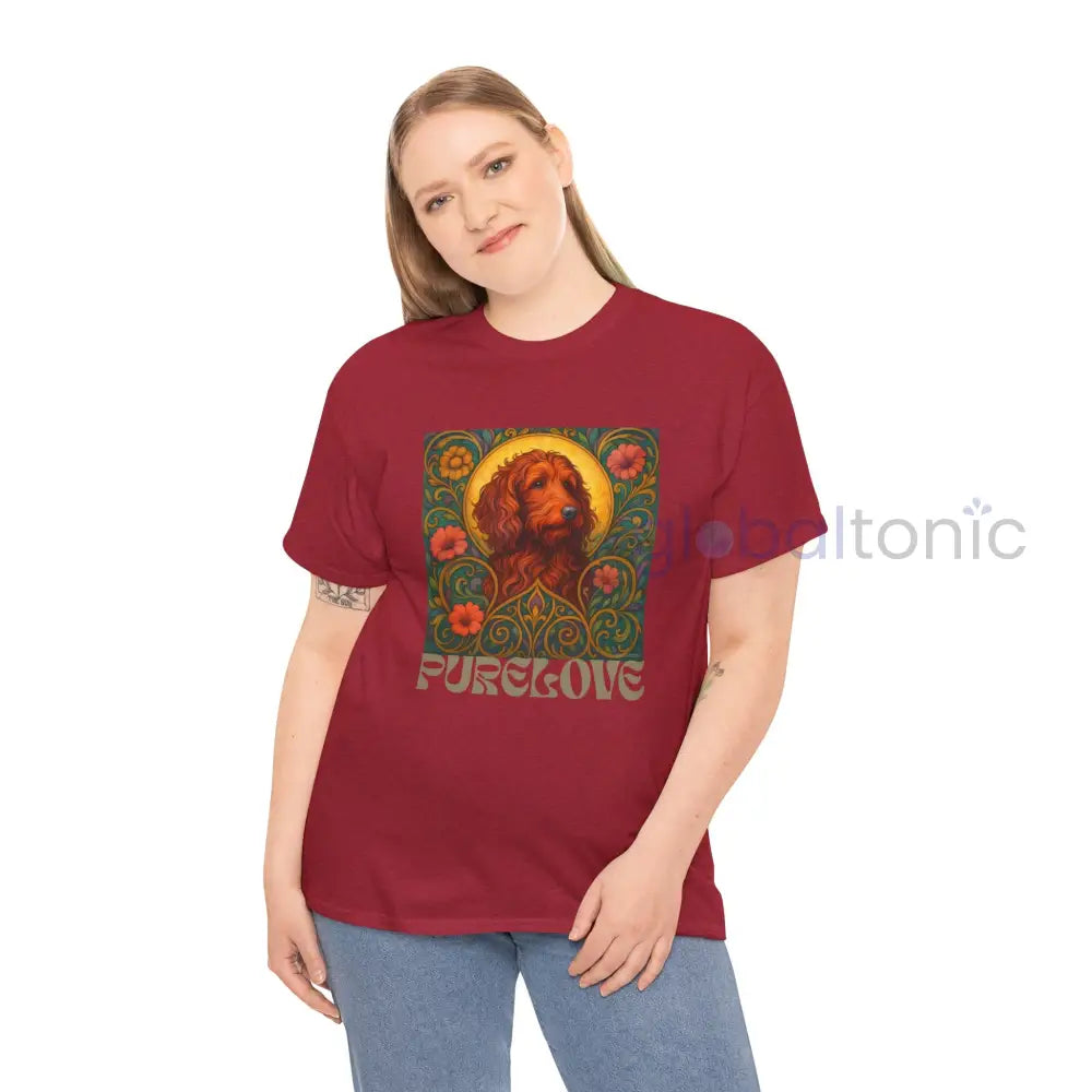 Red Goldendoodle (Groodle) Vintage Graphic T-Shirt – Unisex Cotton Tee for Dog Lovers T-Shirt