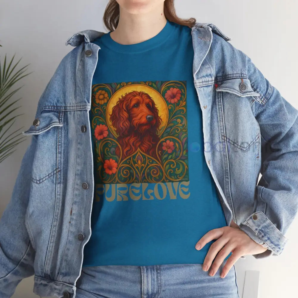 Red Goldendoodle (Groodle) Vintage Graphic T-Shirt – Unisex Cotton Tee for Dog Lovers T-Shirt