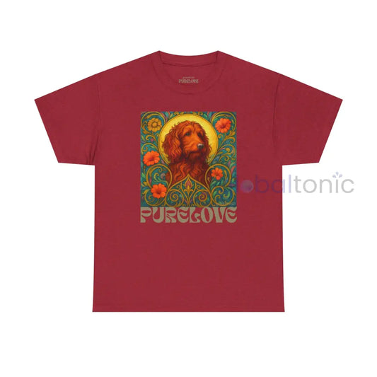 Red Goldendoodle (Groodle) Vintage Graphic T-Shirt – Unisex Cotton Tee for Dog Lovers Antique Cherry Red / S T-Shirt