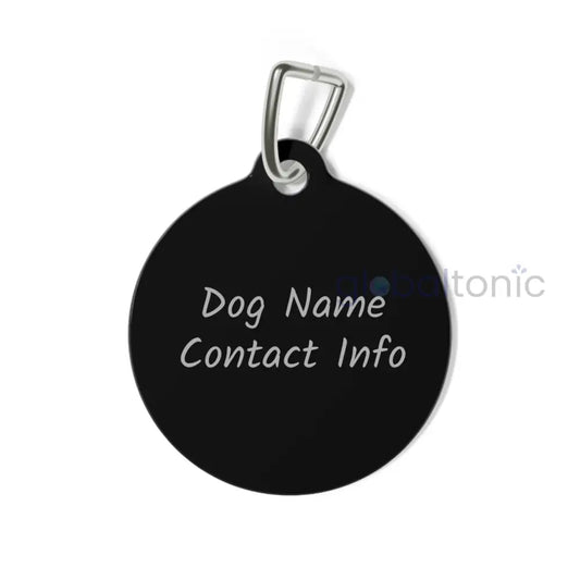 Staffy (Staffordshire) Brindle Bull Terrier Dog Tag (Black & White) - Vintage Design Gift for Dog Lovers 1’’ Pets
