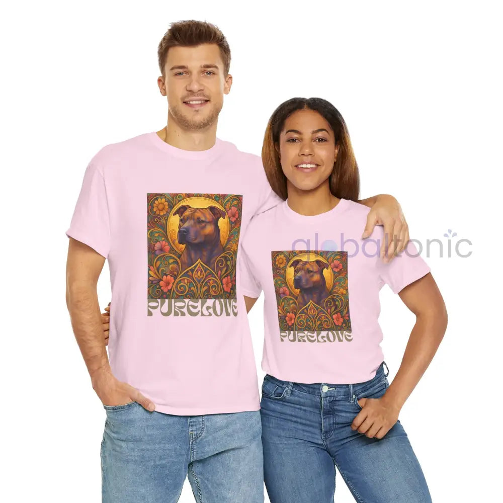 Staffy (Staffordshire) Brindle Bull Terrier Brindle Vintage Graphic T-Shirt – Unisex Cotton Tee for Dog Lovers T-Shirt