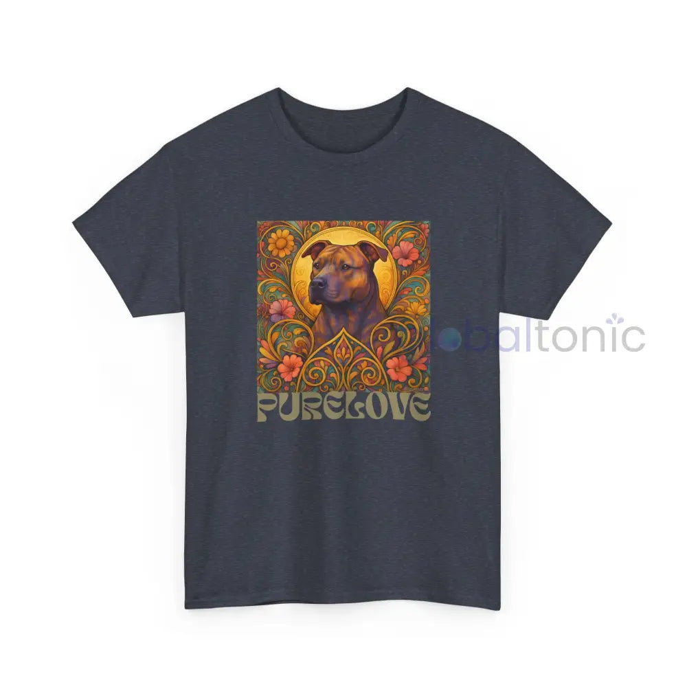 Staffy (Staffordshire) Brindle Bull Terrier Brindle Vintage Graphic T-Shirt – Unisex Cotton Tee for Dog Lovers T-Shirt