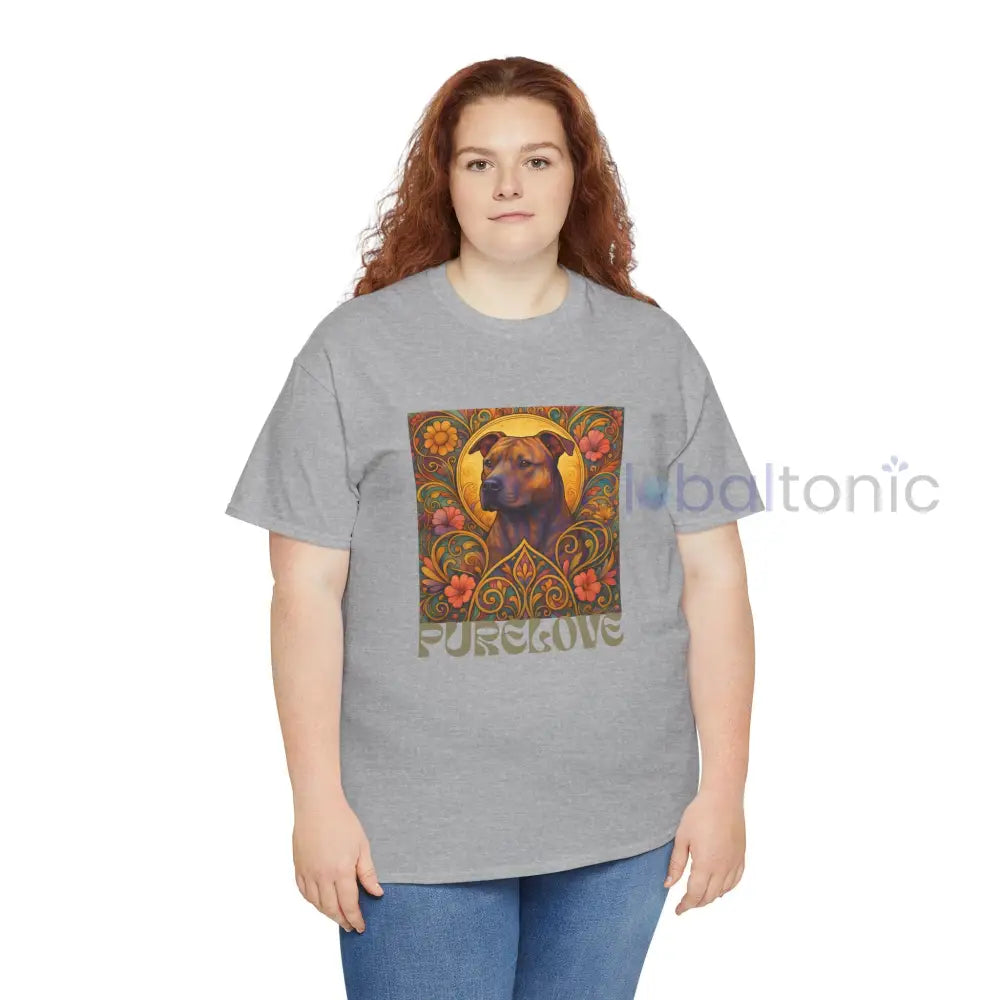 Staffy (Staffordshire) Brindle Bull Terrier Brindle Vintage Graphic T-Shirt – Unisex Cotton Tee for Dog Lovers T-Shirt