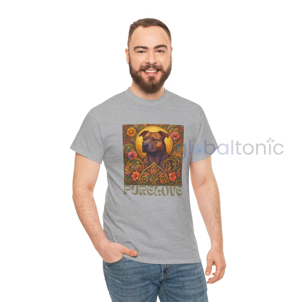Staffy (Staffordshire) Brindle Bull Terrier Brindle Vintage Graphic T-Shirt – Unisex Cotton Tee for Dog Lovers T-Shirt