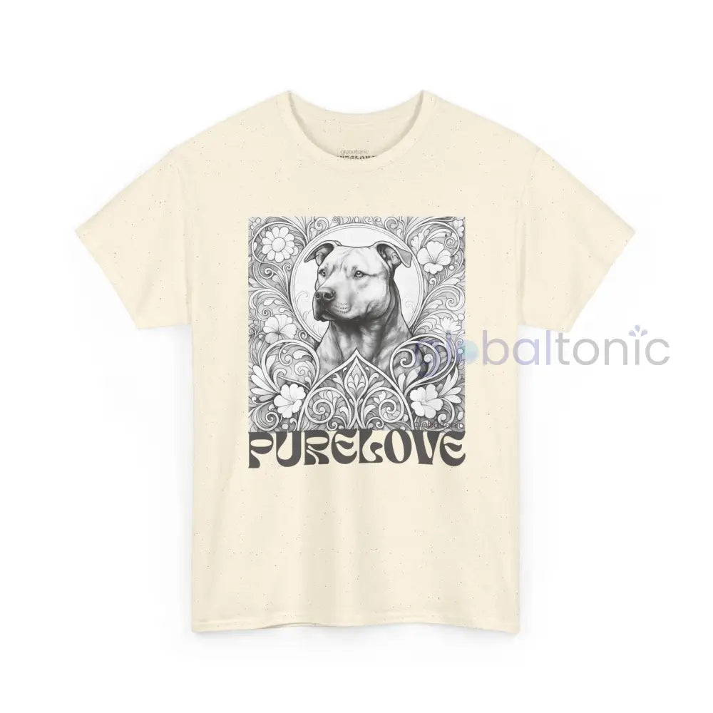 Staffy (Staffordshire) Brindle Bull Terrier Vintage Unisex Cotton Tee for Dog Lovers (Black & White) T-Shirt