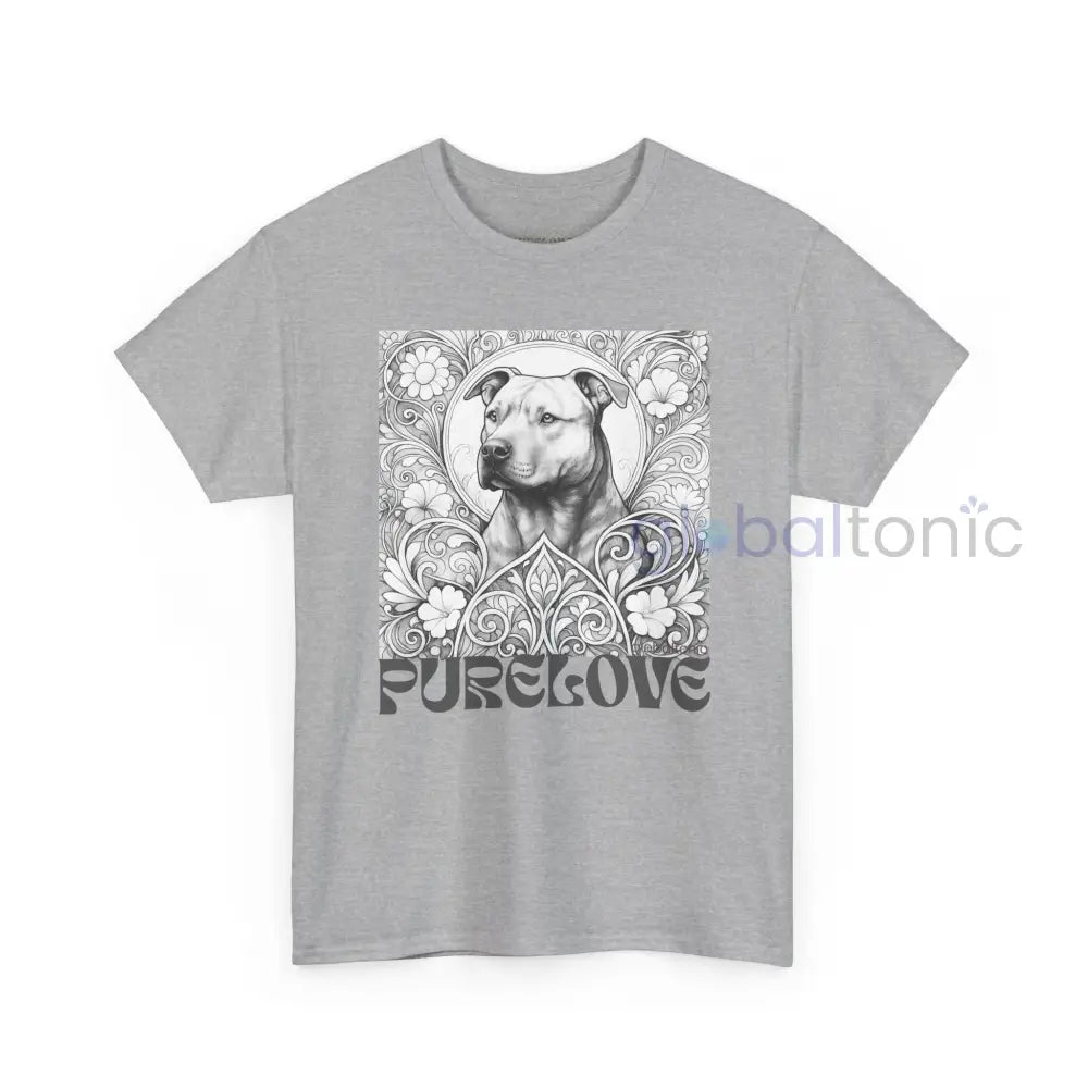 Staffy (Staffordshire) Brindle Bull Terrier Vintage Unisex Cotton Tee for Dog Lovers (Black & White) T-Shirt